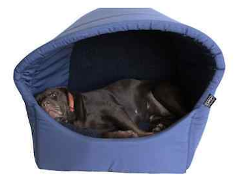 large hooded dog bed